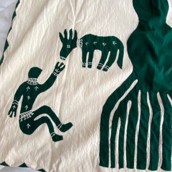 Handmade Poplin Tree Of Life Wall Curtain Hanging Applique Tapestry Yoga Decor - Picture 4 of 10